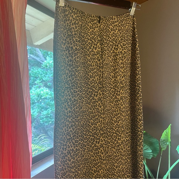 Vintage Mark Wong Nark Cheetah Print, High Slit, Maxi Skirt - Picture 12 of 13
